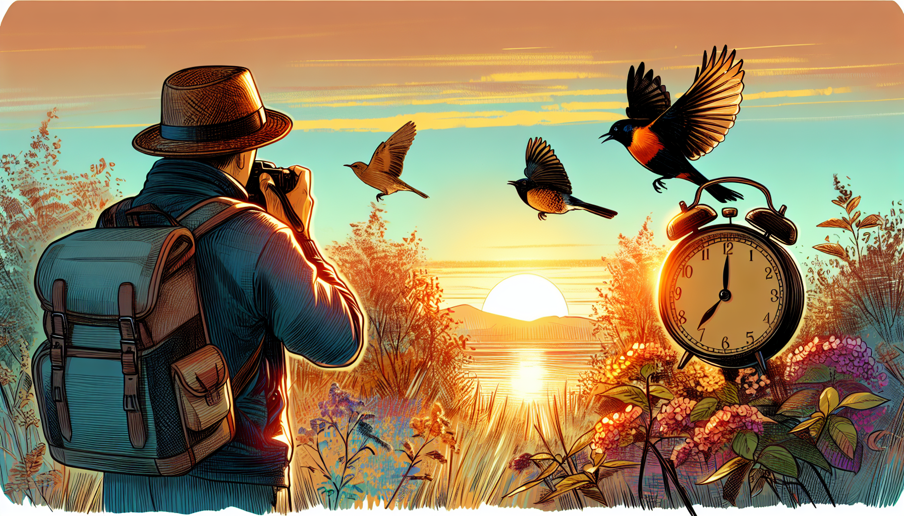 Ornitolog o `ptasim zegarze`: przed wschodem słońca odzywają się kosy, drozdy i rudziki